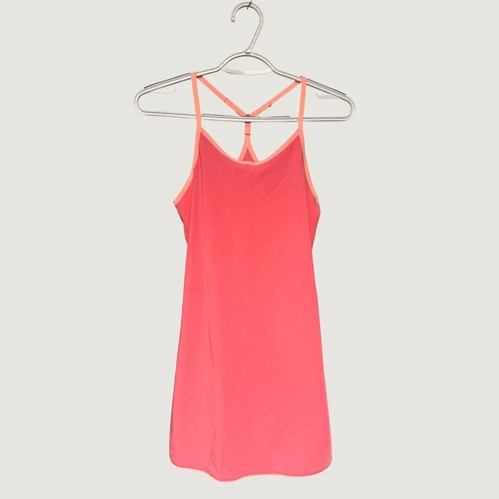 Outdoor Voices Girls Exercise Dress Think Pink Bio Dry Built-In Liner L 10/12